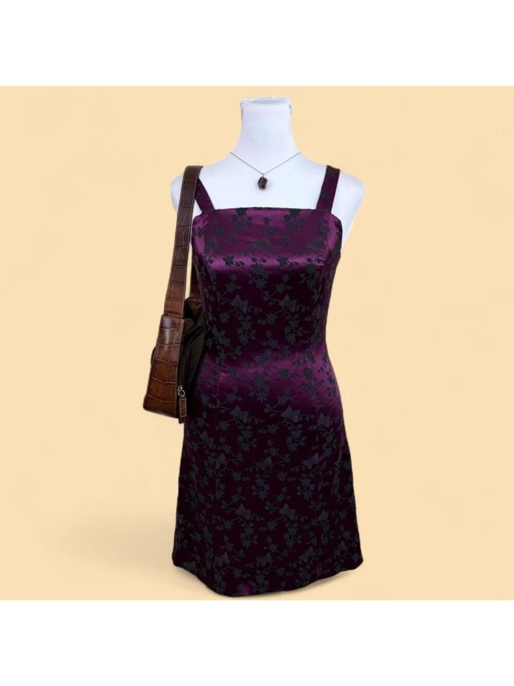 90s purple floral mcbling homecoming mini dress